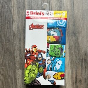 NWT Five Cotton Marvel Avengers Cotton Briefs